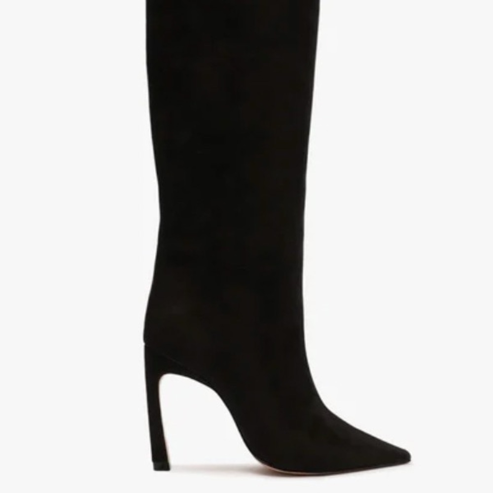Maryana sculpt nubuck boot in black suede worn only 4 times size 7.5